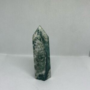 Moss Agate & Tree Agate Crystal Tower